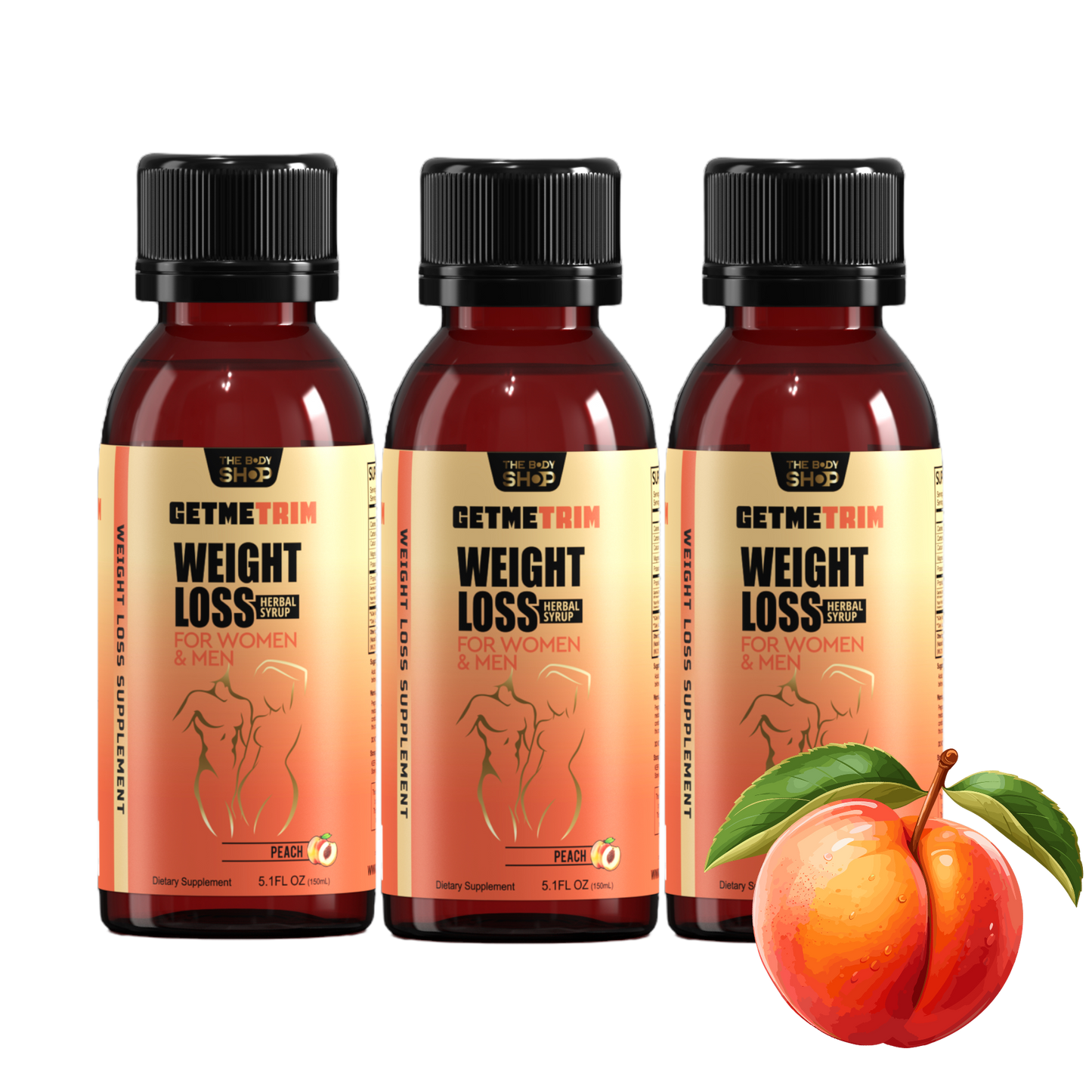 DEAL! NEW FLAVOR! BUNDLE & SAVE PEACH GETMETRIM  (Month Supply)