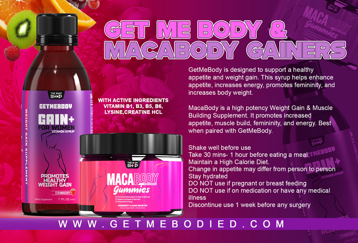 ⭐️TOP SELLER⭐️ Double Up DEAL! GAIN+ Syrup for Women AND MACABODY Booster Capsules (Multiple Options) SAVE $4