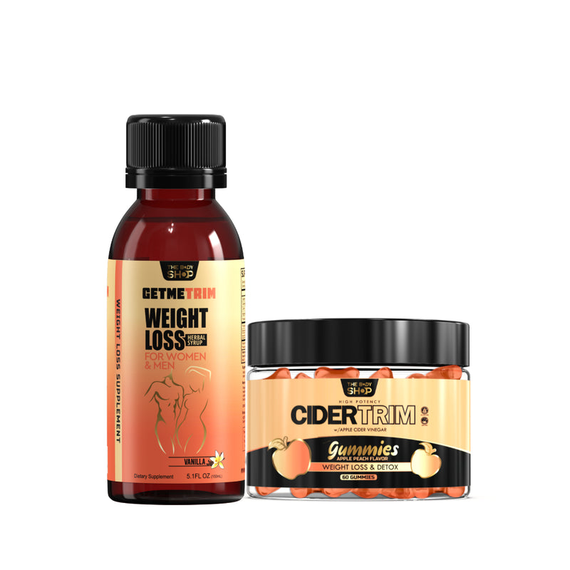 Double Up DEAL! Weight LOSS Syrup AND CIDERTRIM Gummies (Multiple Options) SAVE $3